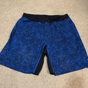 Lululemon 9" Assert Shorts Cannonball Harbor Blue Deep Navy XL